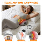 3-In-1 Lumbar Support System with Vibration, Heat & Air Cushion Lift - Ergonomic Lower Back Pillow for Office Chair And Car to Soothe Stiffness And Muscle