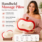 Electric Back Massager with Heating, Electronic Massage & Vibration, Adjustable Lift Back Stretcher Cushion for Home Office Chair, Bed & Sofa, Waist Relaxation Massager with 3 Heat Levels & Auto Modes