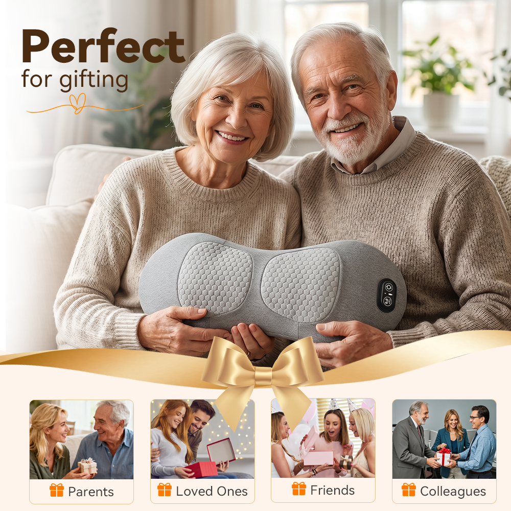 3-In-1 Lumbar Support System with Vibration, Heat & Air Cushion Lift - Ergonomic Lower Back Pillow for Office Chair And Car to Soothe Stiffness And Muscle