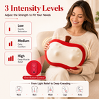 Electric Back Massager with Heating, Electronic Massage & Vibration, Adjustable Lift Back Stretcher Cushion for Home Office Chair, Bed & Sofa, Waist Relaxation Massager with 3 Heat Levels & Auto Modes