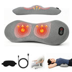 3-In-1 Lumbar Support System with Vibration, Heat & Air Cushion Lift - Ergonomic Lower Back Pillow for Office Chair And Car to Soothe Stiffness And Muscle